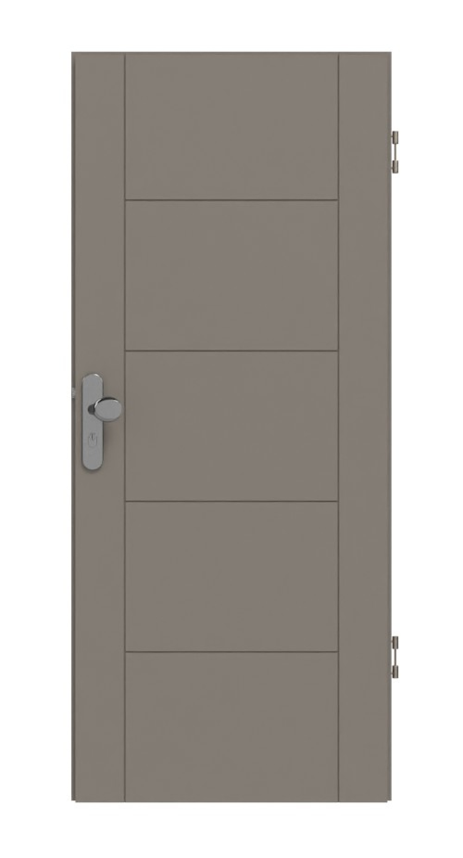 HÖRMANN Wohnungseingangstür Groove 13 Taupe RAL 7048 Lack DesignLine