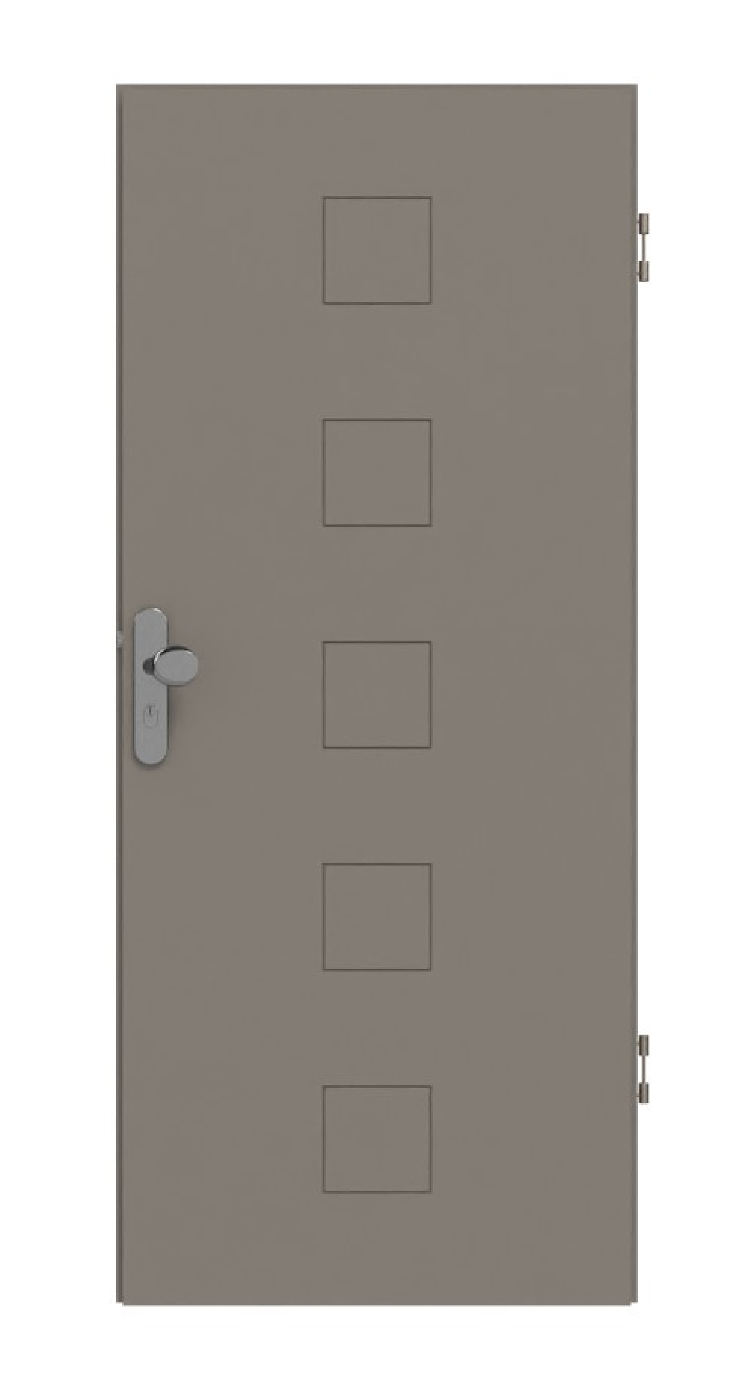 HÖRMANN Wohnungseingangstür Groove 19 Taupe RAL 7048 Lack DesignLine