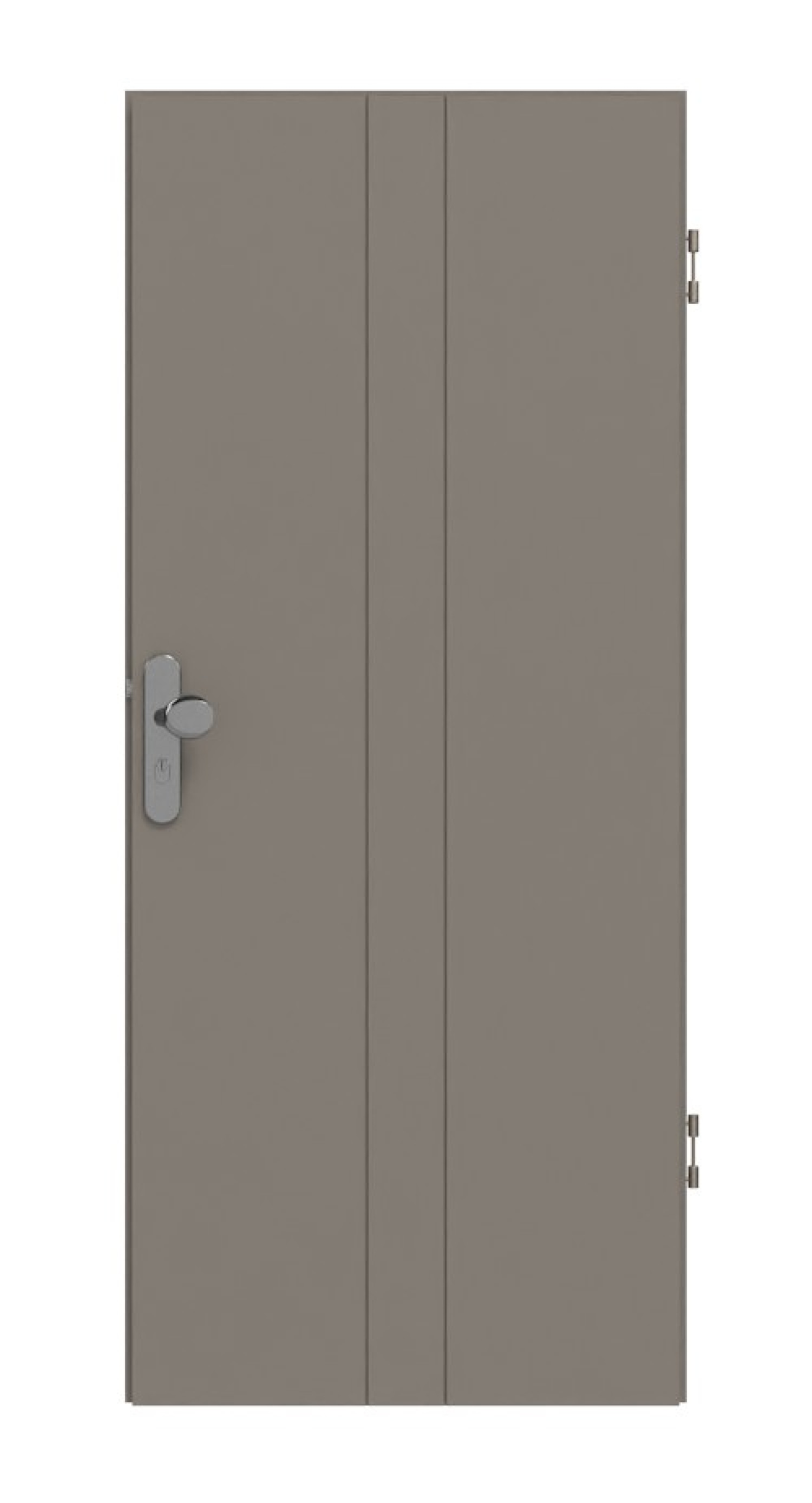 HÖRMANN Wohnungseingangstür Groove 23 Taupe RAL 7048 Lack DesignLine