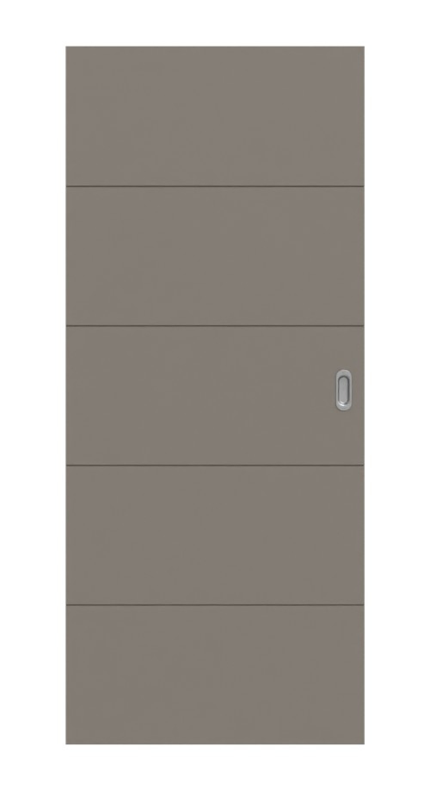 HÖRMANN Schiebetür Groove 15 Taupe RAL 7048 Lack DesignLine