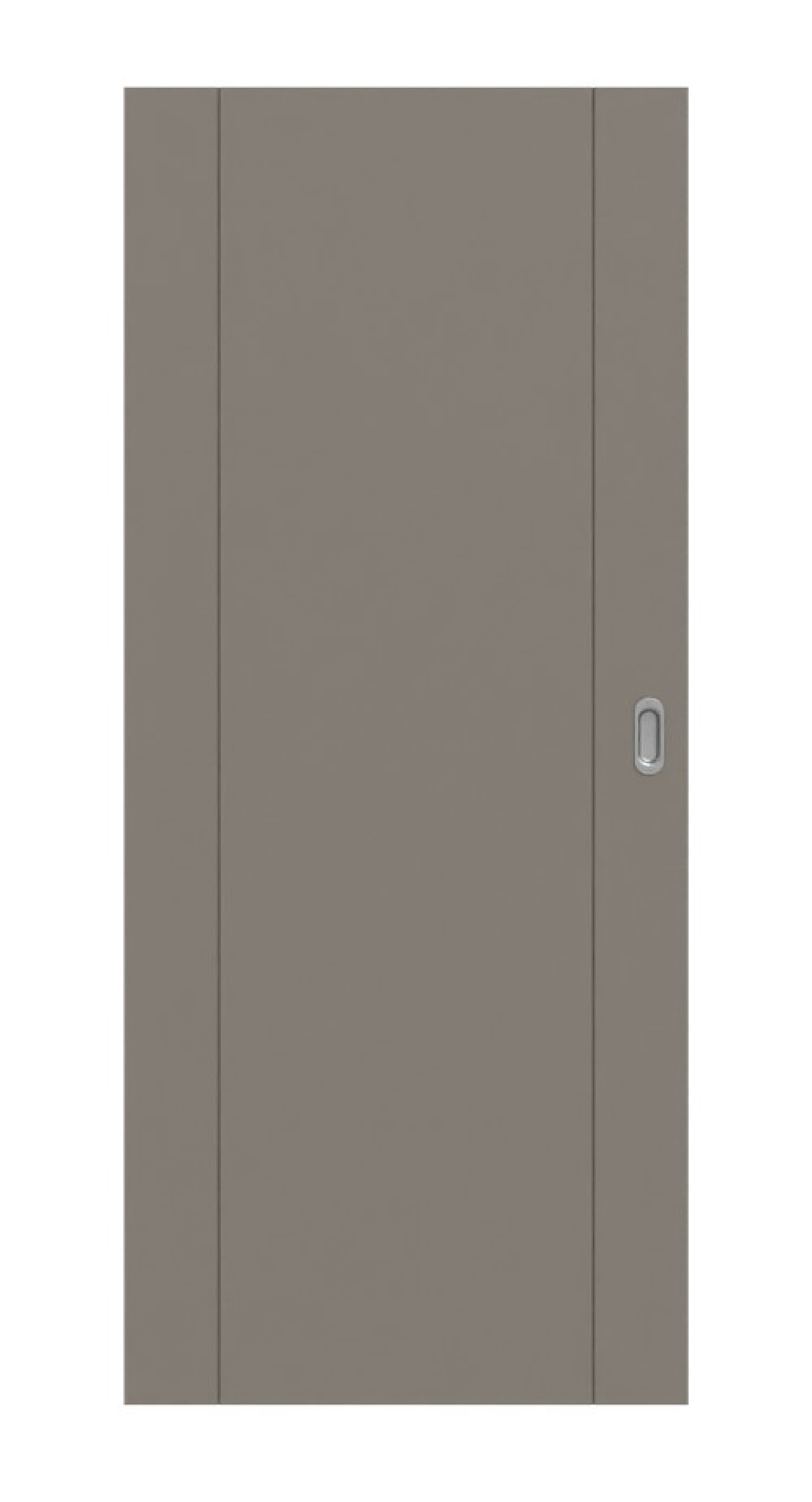 HÖRMANN Schiebetür Groove 16 Taupe RAL 7048 Lack DesignLine