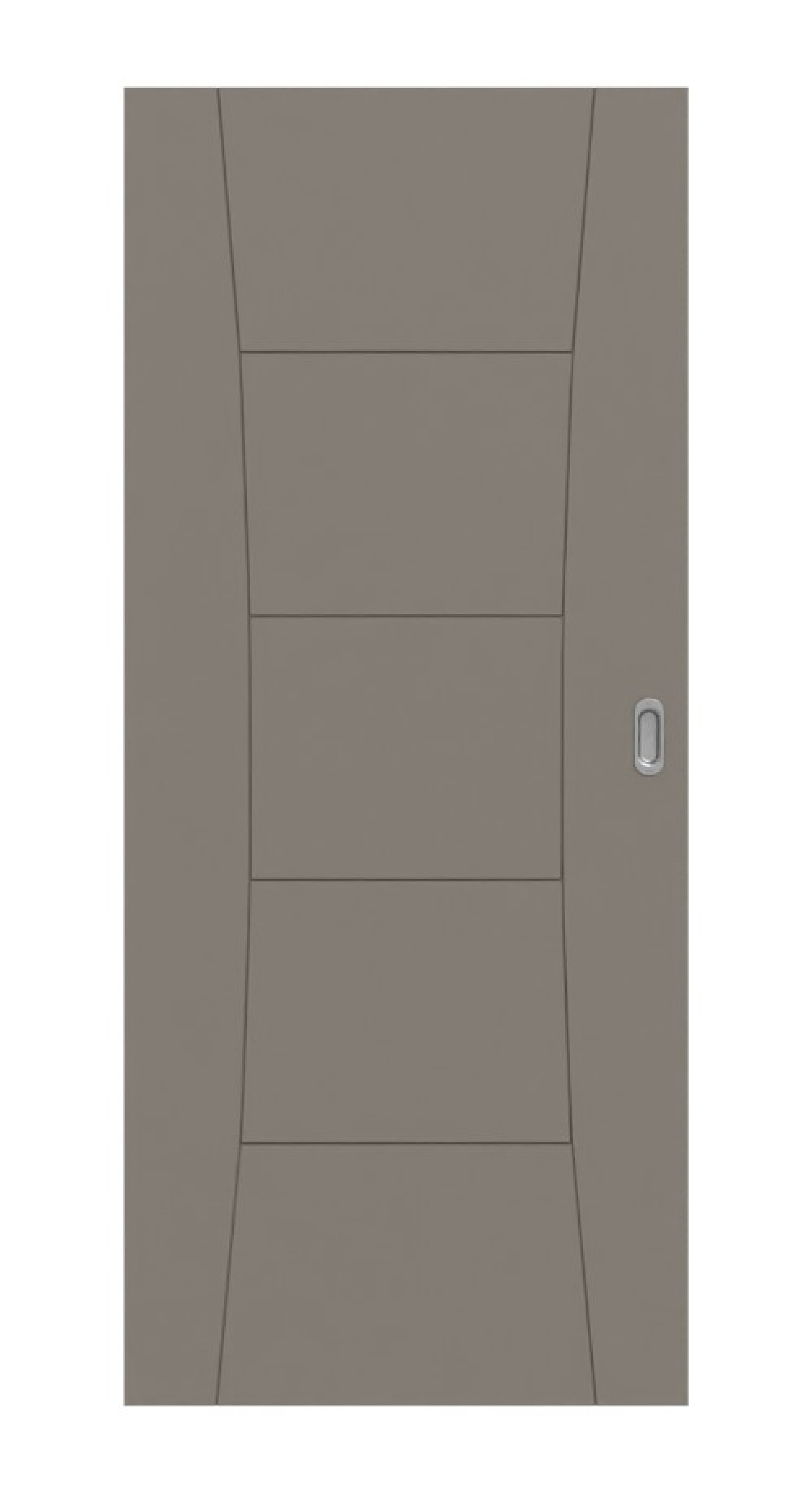 HÖRMANN Schiebetür Groove 22 Taupe RAL 7048 Lack DesignLine