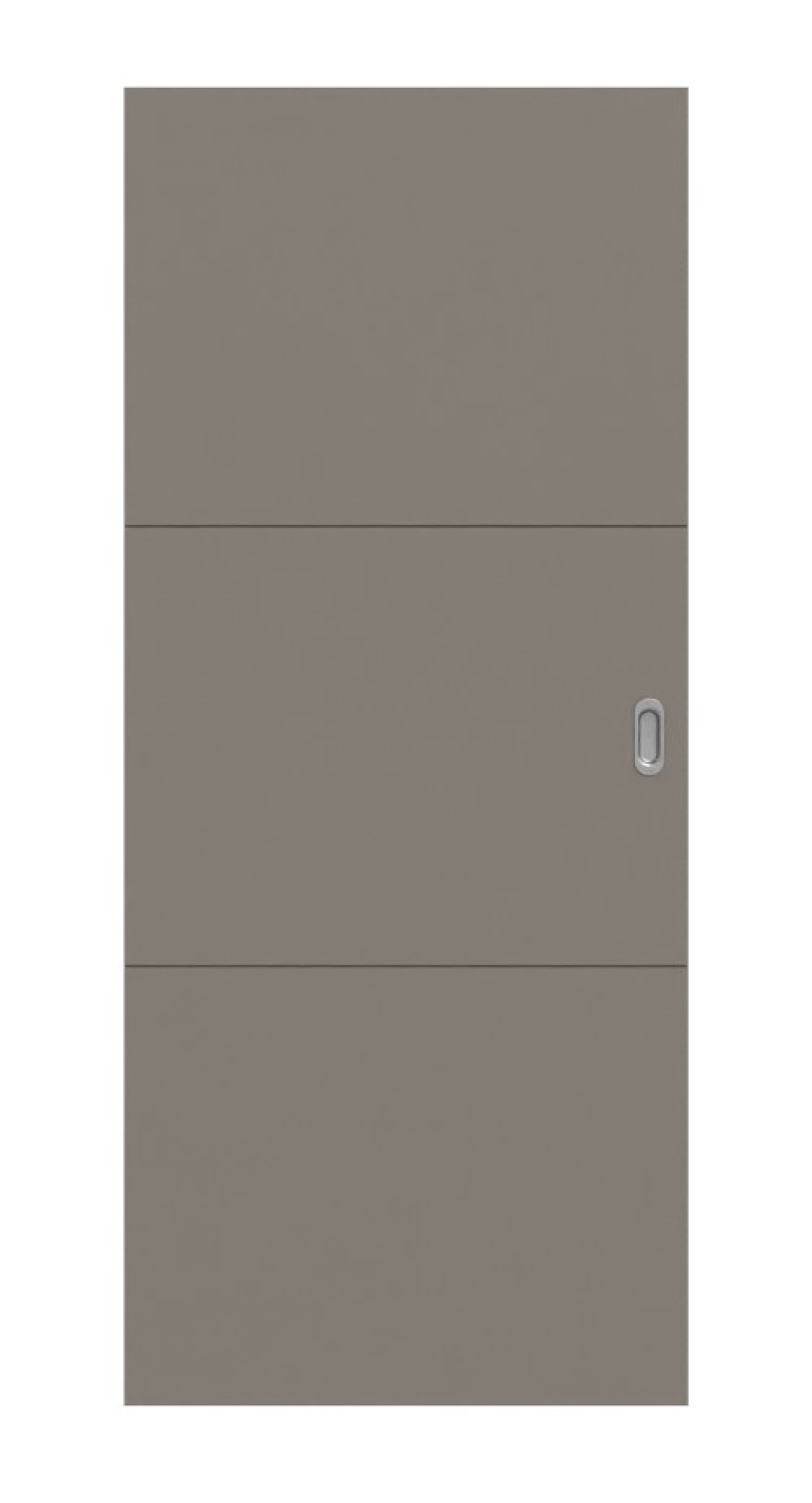 HÖRMANN Schiebetür Groove 31 Taupe RAL 7048 Lack DesignLine