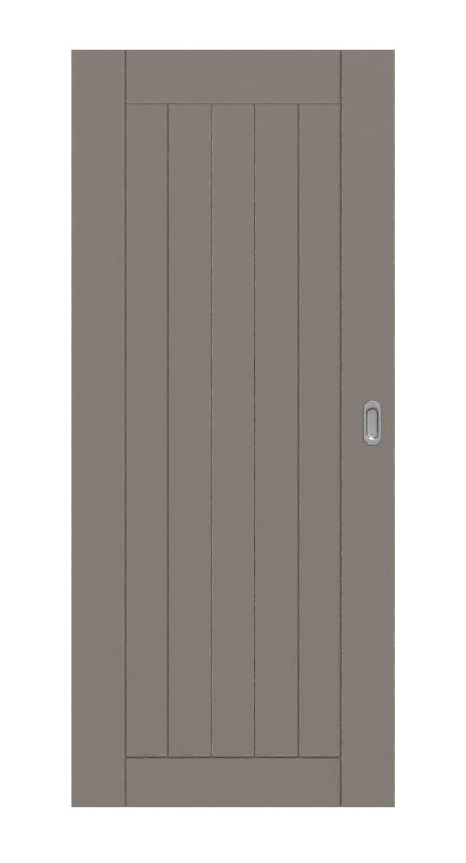 HÖRMANN Schiebetür Groove 54 Taupe RAL 7048 Lack DesignLine