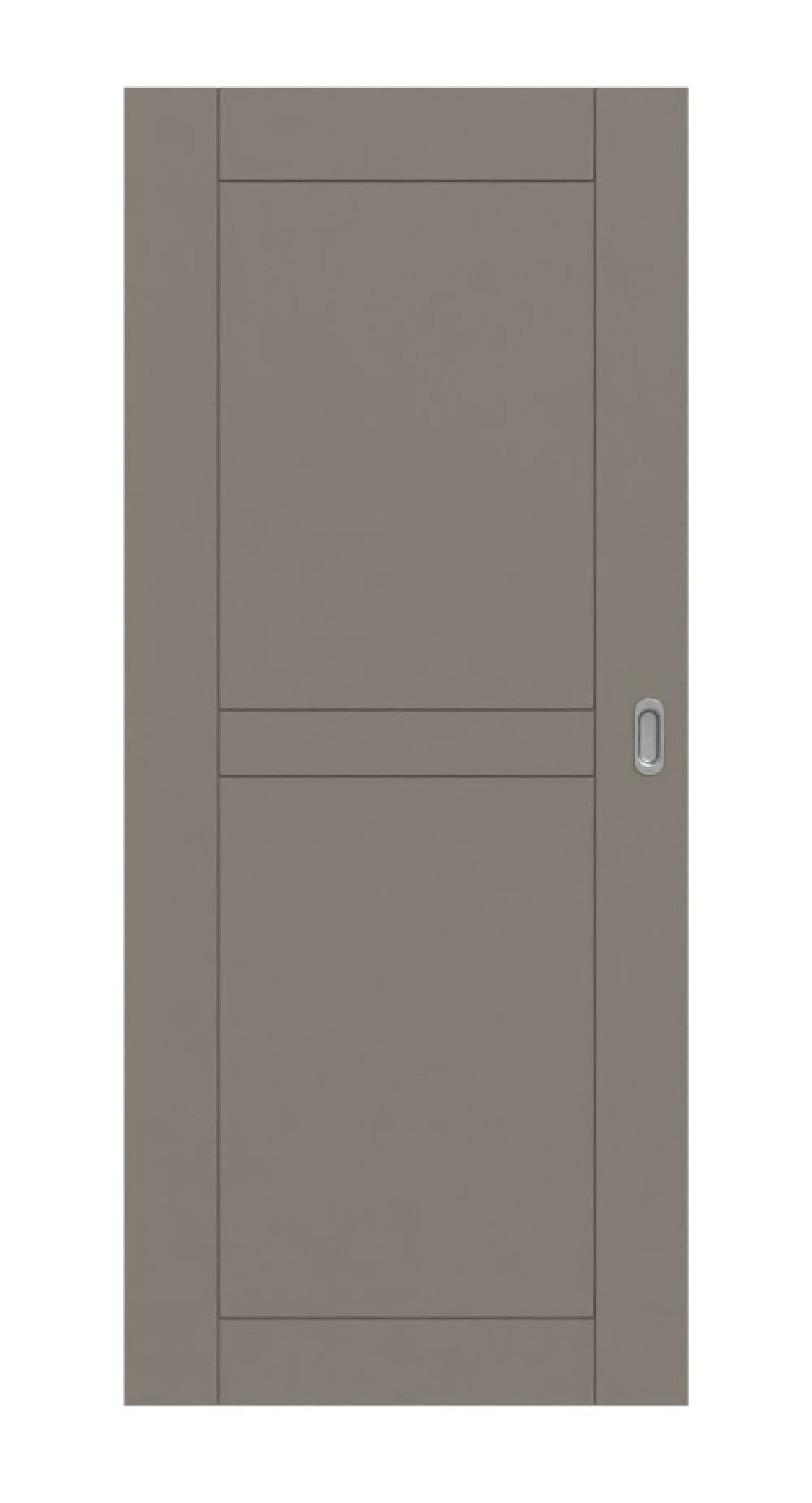 HÖRMANN Schiebetür Groove 88 Taupe RAL 7048 Lack DesignLine