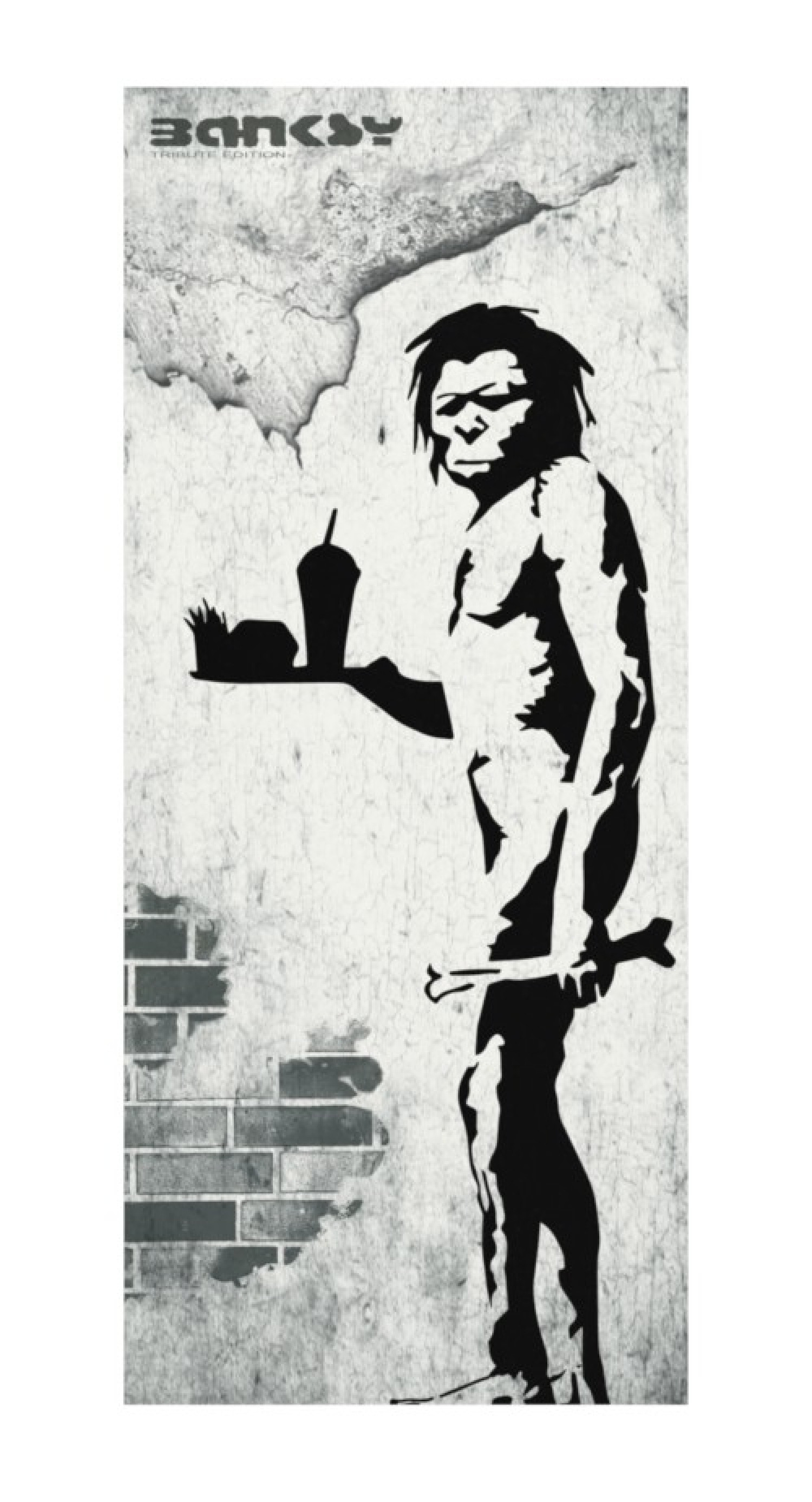 Caveman Fast Food - Banksy Style