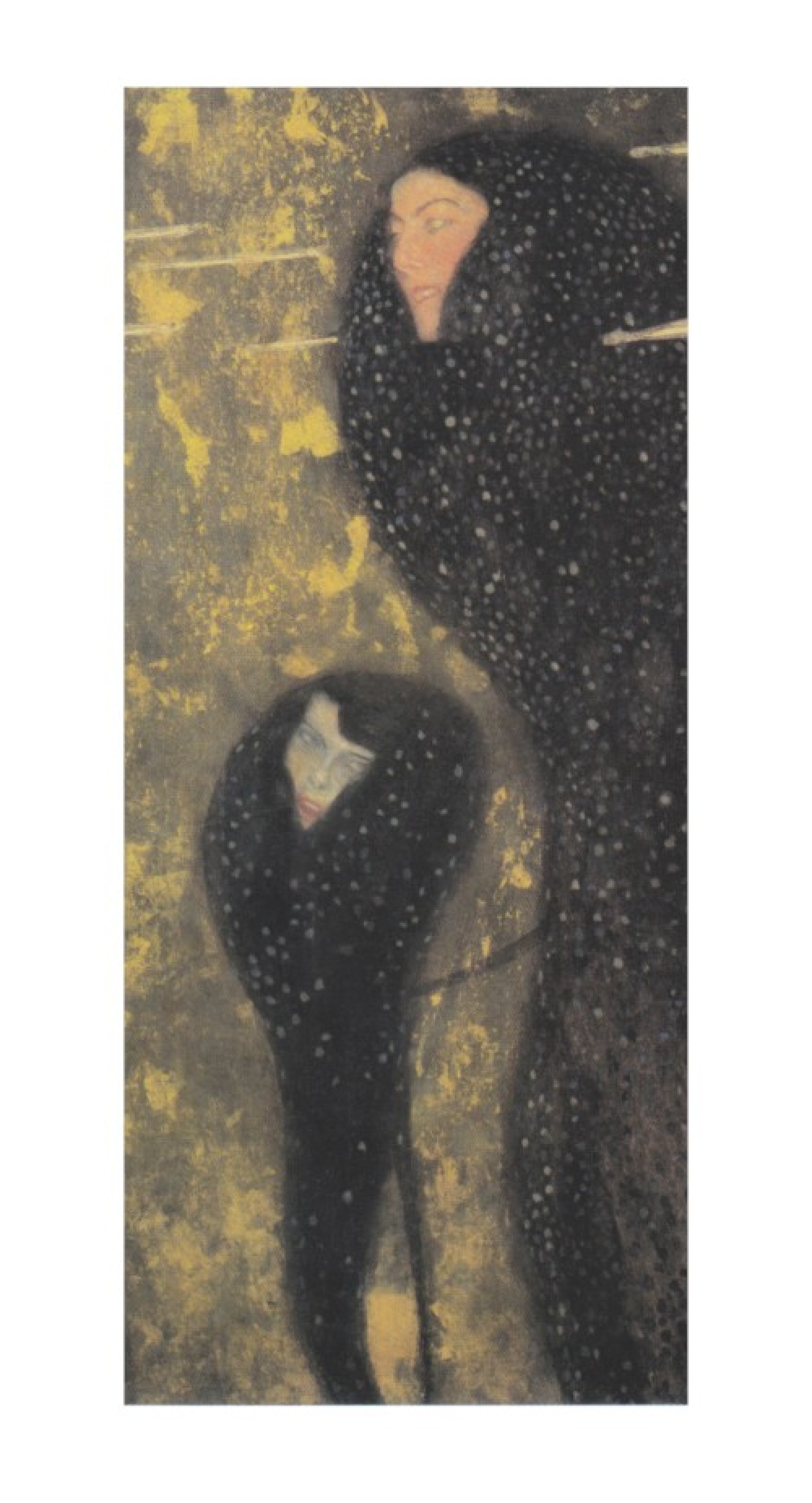 Gustav Klimt Reproduktion auf eigener Innentür Nixen