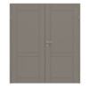 HÖRMANN Doppelflügeltür Groove 92 Taupe RAL 7048 Lack DesignLine mit Zarge