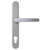 Compact 92 Silber Langschild Schutzbeschlag für Haustüren - Interio