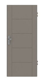 Frontansicht von Groove 13 ProLine Lack Taupe RAL 7048 Wohnungseingangstür - Hörmann