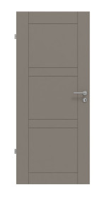 Frontansicht von Groove 89 ProLine Lack Taupe RAL 7048 Innentür - Hörmann