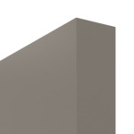 Detailansicht der stumpfen Kante von Groove 11 ProLine Lack Taupe RAL 7048 Schiebetür - Hörmann